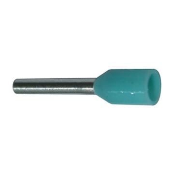 0,34 TURKIS C. Endehylse isolert, 0,34mm² 6mm, TURKIS