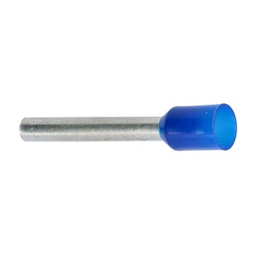 2,5 BLÅ. Endehylse isolert, 2,5mm² 8mm, BLÅ