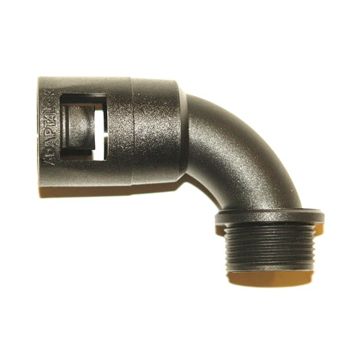 RAF-M20B-17-90. Plastnippel, 90º, M20