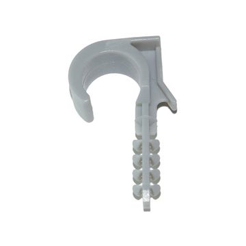 BC 16-20 Plastklammer m/plugg hel-nylon 16-20mm