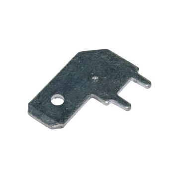 B 17128. Flatstift 6,3x0,8. 90º