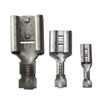 B 4609 FL Uisolert kabelsko, Flatstifthylse, hunn (9,5 x 1,2mm), 4-6mm²