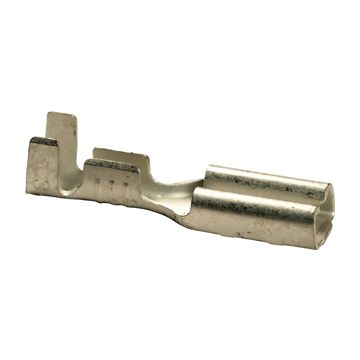 B 0503 FL 8. Uisolert kabelsko, flatstifthylse, (2,8 x 0,8mm), 0,5-1,0mm²