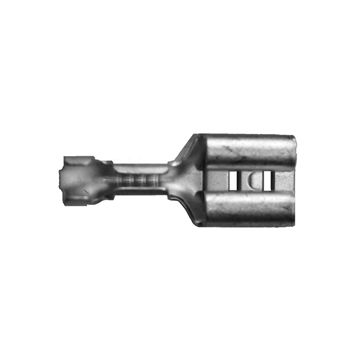 B 2504 FL 5. Uisolert kabelsko, flatstifthylse, (4,8 x 0,5mm), 1,5-2,5mm²