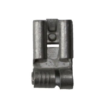 B 1507 FLB 8. Uisolert kabelsko, Flatstifthylse, hun (6,3 x 0,8mm), i vinkel, kort 0,75-1,5mm²