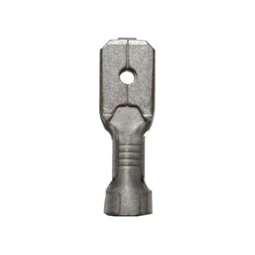 B 2507 H. Uisolert kabelsko, flatstift, han (6,3 x 0,8mm), 1,5-2,5mm²
