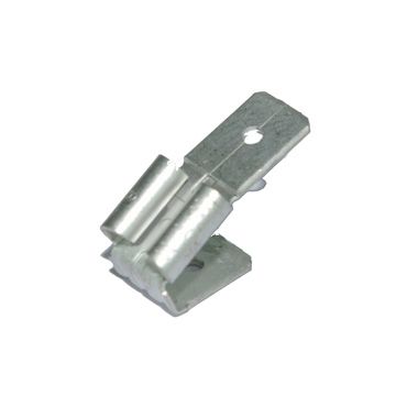 B 1547 FLH Uisolert kabelsko, Flatstiftkobling, 3-veis; 1xhunn, 2xhann (6,3 x 0,8mm)