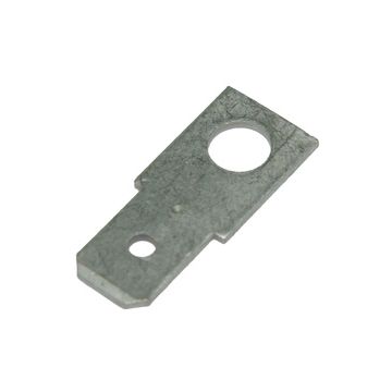 B 1804 H 3 Uisolert kabelsko, Flatstiftkobling, rett, med M4
