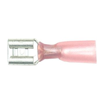 A 1507 FLC. Krympeplast-isolert flatstifthylse. 1,5mm² (6,3x0,8)