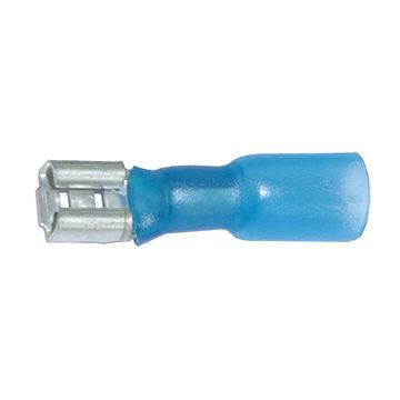 A 2507 FLC. Krympeplast-isolert flatstifthylse. 2,5mm² (6,3x0,8)