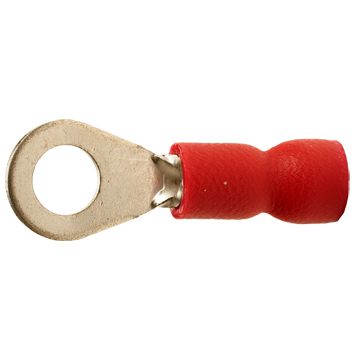 A 1543 R. Isolert ringkabelsko, 1,5mm² M4, rød