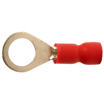 A 1565 R. Isolert ringkabelsko 1,5mm² M6, rød