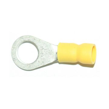 A 4643 RS. Isolert ringkabelsko 6mm² M4 gul, smal lask