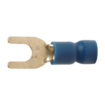A 2543 G. Isolert gaffelkabelsko. 2,5mm² M4, blå