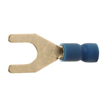 A 2565 G. Isolert gaffelkabelsko. 2,5mm² M6, blå