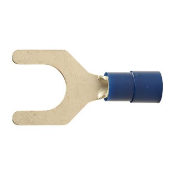 A 2585 G. Isolert gaffelkabelsko. 2,5mm² M8, blå