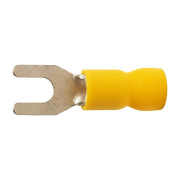A 4643 G. Isolert gaffelkabelsko. 6mm² M4, gul