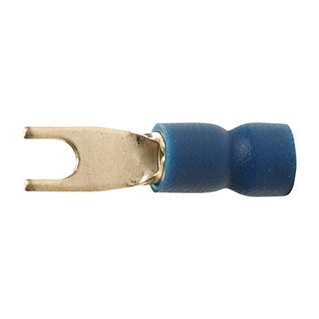 A 2537 GS. Isolert gaffelkabelsko. 2,5mm² M3,5 blå, smal