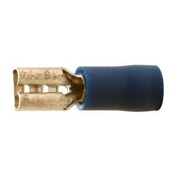 A 2504 FL 5. Isolert flatstifthylse, (hun). 2,5mm², blå