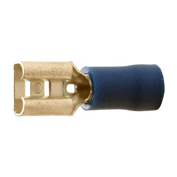 A 2507 FL. Isolert flatstifthylse, (hun). 2,5mm², blå