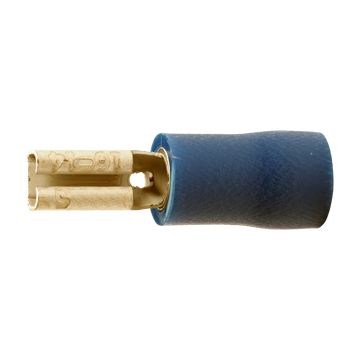 A 2503 FL 5. Isolert flatstifthylse (hun). 2,5mm², blå