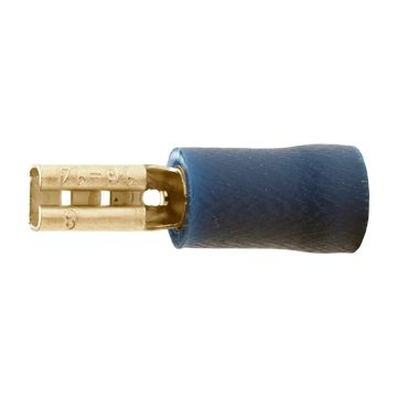 A 2508 FL. Isolert flatstifthylse (hun). 2,5mm², blå