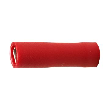 A 0503 FLF 8. Hel-isolert flatstifthylse (hun) 1,5mm², rød