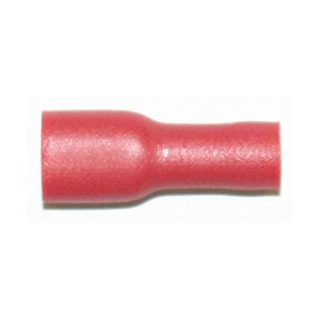 A 1504 FLF 5. Hel-isolert flatstifthylse (hun) 1,5mm², rød