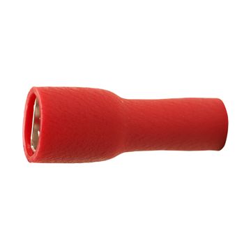A 1504 FLF 8. Hel-isolert flatstifthylse (hun). 1,5mm², rød