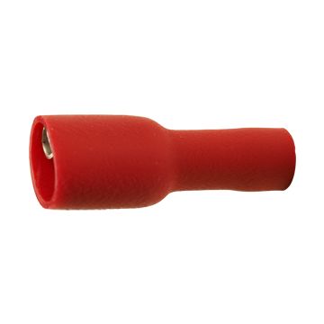 A 1507 FLF. Hel-isolert flatstifthylse, (hun). 1,5mm², rød