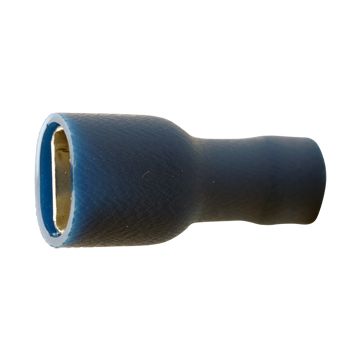 A 2507 FLF. Hel-isolert flatstifthylse, (hun). 2,5mm², blå