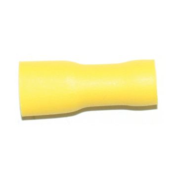 A 4607 FLF. Hel-isolert flatstifthylse, (hun). 6mm², gul