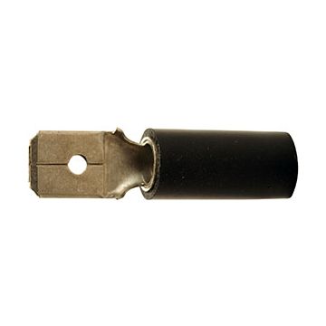 A 4007 H. Isolert flatstift, (han). 4mm², sort