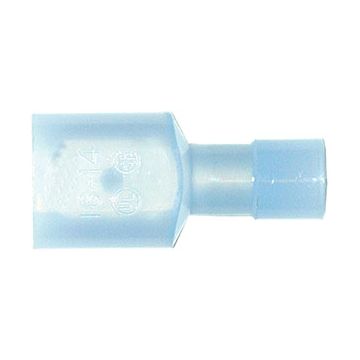 A 2507 HF. Helisolert flatstift, (han). 2,5mm², blå