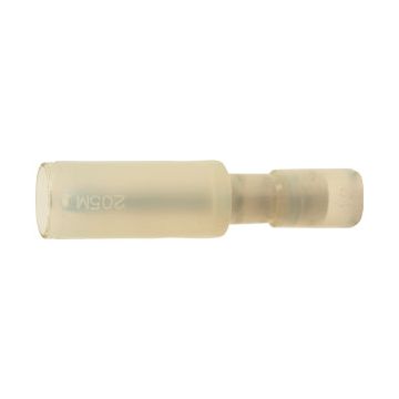 A 0802 HA. Isolert rundstift, (han). 0,75mm², klar