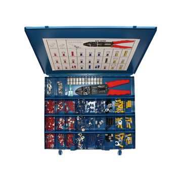 AS 400 Assortiment, isolerte kabelsko, for bil med enkel tang, stort sett