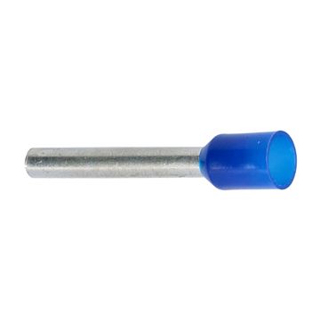 2,5 BLÅ K. Endehylse isolert, 2,5mm², 6mm, BLÅ