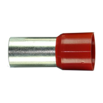 35 RØD. Endehylse, isolert, 35mm², 16mm, RØD, DIN