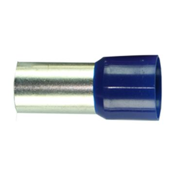 50 BLÅ Endehylse, isolert, 50mm² 20mm lang, blå, DIN