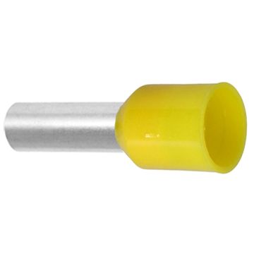 25 GUL. Endehylse isolert, 25mm², 16mm, GUL, DIN