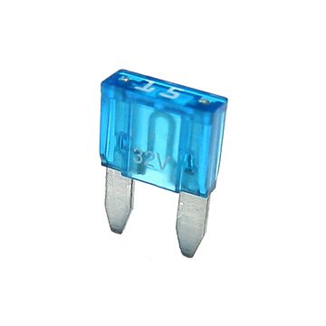 MINI 15. Flatsikring 15 A, blå