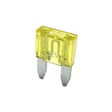 MINI 20. Flatsikring 20 A, gul