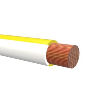 TFK 0,75 GUL/HVIT. To-farget RKUB-kabel 0,75mm²