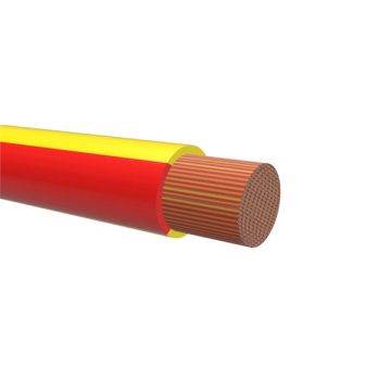 TFK 0,75 GUL/RØD. To-farget RKUB-kabel 0,75mm²