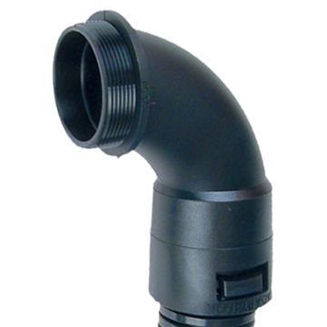 PNV23-M25. Slangekobling, 90º nippel (metrisk)