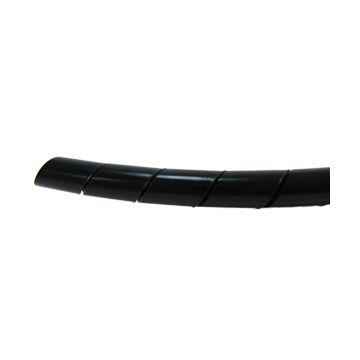 SRPE 6-S. Spiralslange/ bånd, SORT 3,2 - 25,9mm