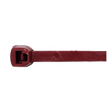 TY 125-18 BRUN. Nylon strips, brun 136 x 2,4mm